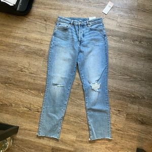 H&M Distressed Mom Jeans